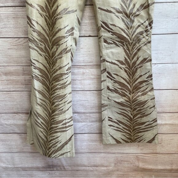 BABY PHAT GENUINE LEATHER TIGER PRINT WIDE LEG PANTS - Picture 3 of 12